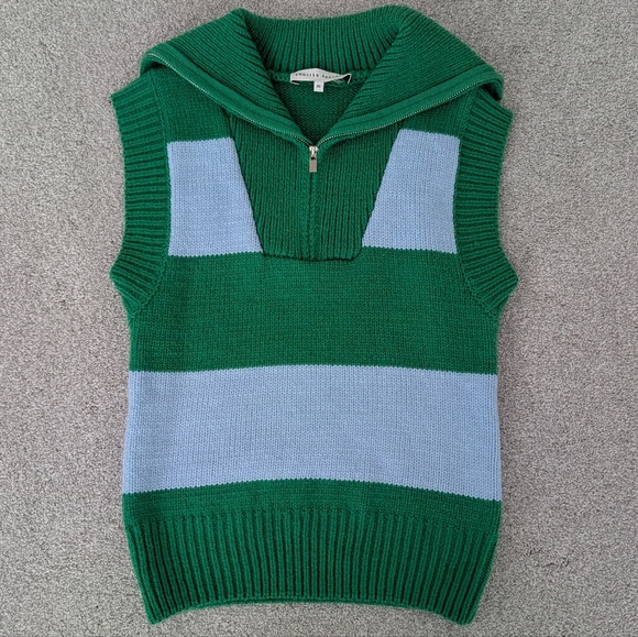 English Factory Sweater Polo Vest - Picture 5 of 7